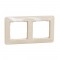  Frame 2-gang beige SEDNA Design