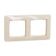 Frame 2-gang beige SEDNA Design