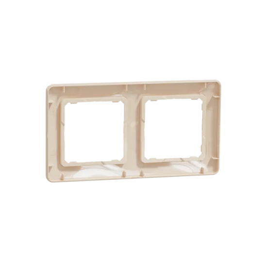 Frame 2-gang beige SEDNA Design