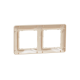 Frame 2-gang beige SEDNA Design