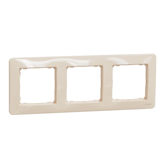 Frame 3-gang beige SEDNA Design