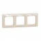  Frame 3-gang beige SEDNA Design