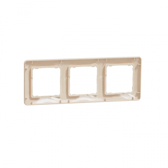 Frame 3-gang beige SEDNA Design