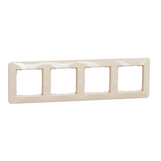 Frame 4-gang beige SEDNA Design