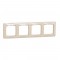  Frame 4-gang beige SEDNA Design