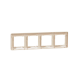 Frame 4-gang beige SEDNA Design