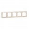  Frame 5-gang beige SEDNA Design