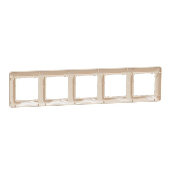 Frame 5-gang beige SEDNA Design