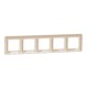 Frame 5-gang beige SEDNA Design