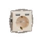 1-fach Schutzkontakt-Steckdose, Unterputz, mit schraublose Klemmen 2xUSB max 2.4A, Beige SEDNA Design