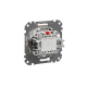 2-way switch with blue lamp flush-mounted (mech.) beige Sedna Design