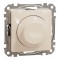 Rotary dimmer flush-mounted (mech.) 0-370W (LED 0–200W) beige Sedna Design