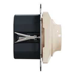 Rotary dimmer flush-mounted (mech.) 0-370W (LED 0–200W) beige Sedna Design