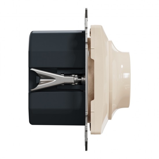 Rotary dimmer flush-mounted (mech.) 0-370W (LED 0–200W) beige Sedna Design