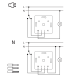 Rotary dimmer flush-mounted (mech.) 0-370W (LED 0–200W) beige Sedna Design