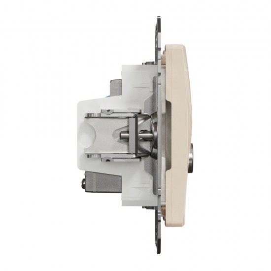 Data + TV sockets 1xRJ45 CAT6 UTP (mech.), beige Sedna Design