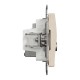Data + TV sockets 1xRJ45 CAT6 UTP (mech.), beige Sedna Design