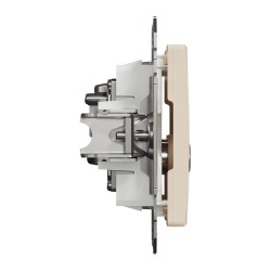 End-of-line TV/R socket 4 dB (mech.), beige Sedna Design