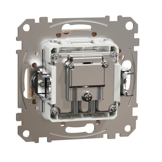 End-of-line TV/R socket 4 dB (mech.), beige Sedna Design