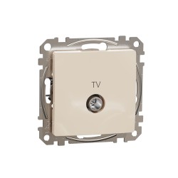 End-of-line TV socket 4 dB (mech.), beige Sedna Design