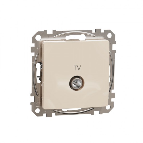 End-of-line TV socket 4 dB (mech.), beige Sedna Design