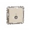 End-of-line TV socket 4 dB (mech.), beige Sedna Design