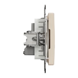 End-of-line TV socket 4 dB (mech.), beige Sedna Design