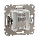 End-of-line TV socket 4 dB (mech.), beige Sedna Design