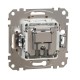 End-of-line TV/SAT socket 4 dB (mech.), beige Sedna Design