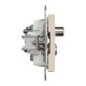 End-of-line TV/R/SAT socket 4 dB (mech.), beige Sedna Design