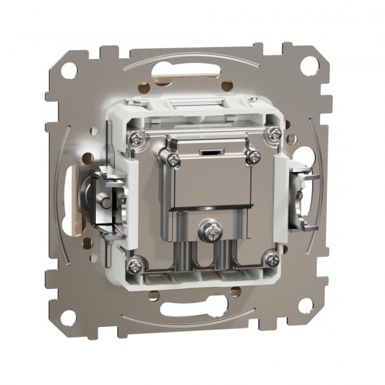 End-of-line TV/R/SAT socket 4 dB (mech.), beige Sedna Design