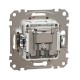 End-of-line TV/R/SAT socket 4 dB (mech.), beige Sedna Design