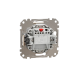 Switch with blue lamp flush-mounted (mech.) beige Sedna Design