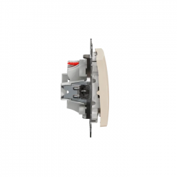 2-way switch flush-mounted (mech.) beige Sedna Design 