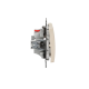 2-way switch with red lamp flush-mounted (mech.) beige Sedna Design