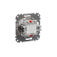 Intermediate switch with blue lamp flush-mounted (mech.) beige Sedna Design