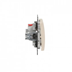 Taster unterputz (Einsatz), Beige Sedna Design