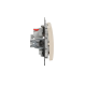 Taster unterputz (Einsatz), Beige Sedna Design