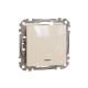 Taster 10AX mit blauer Beleuchtung (Eins.), Beige Sedna Design