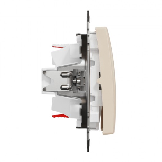 2-pole switch flush-mounted (mech.) 16A beige Sedna Design