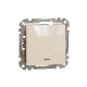 2-pole switch with red lamp flush-mounted (mech.) 16A beige Sedna Design