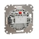 2-pole switch with red lamp flush-mounted (mech.) 16A beige Sedna Design