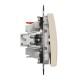2-way switch flush-mounted (mech.) 16A beige Sedna Design