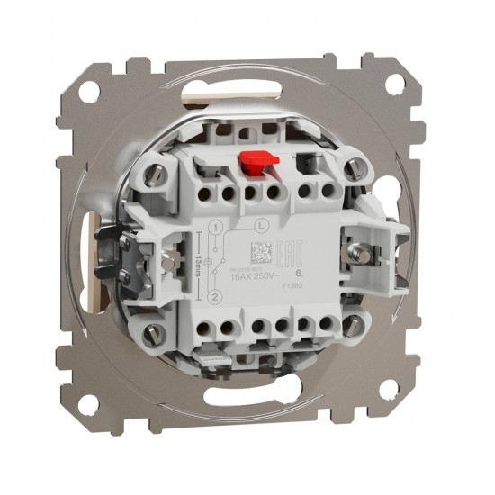 2-way switch flush-mounted (mech.) 16A beige Sedna Design