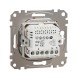 Rotary LED dimmer flush-mounted (mech.) RC / RL 5-200W beige Sedna Design