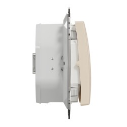 Одноклавишный выключатель (мех.), бежевый IP44 Sedna Design