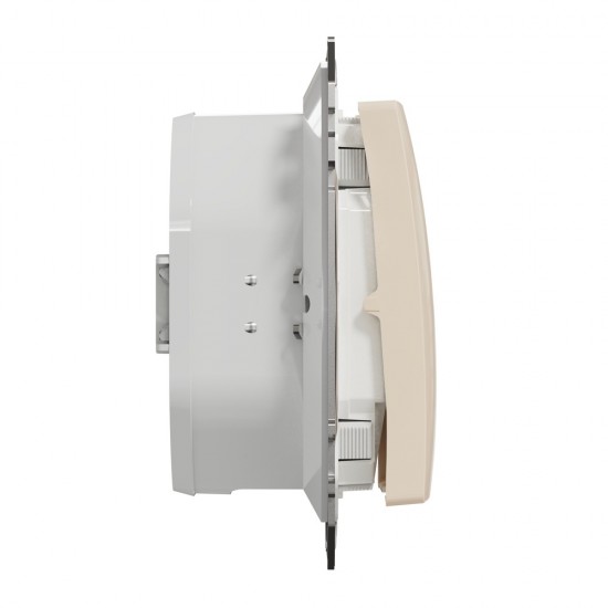 1-way switch (flush-mounted (mech.) beige IP44 Sedna Design