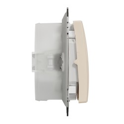 2-gang switch (1+1) flush-mounted (mech.) IP44 beige Sedna Design 