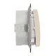 2-gang switch (1+1) flush-mounted (mech.) IP44 beige Sedna Design