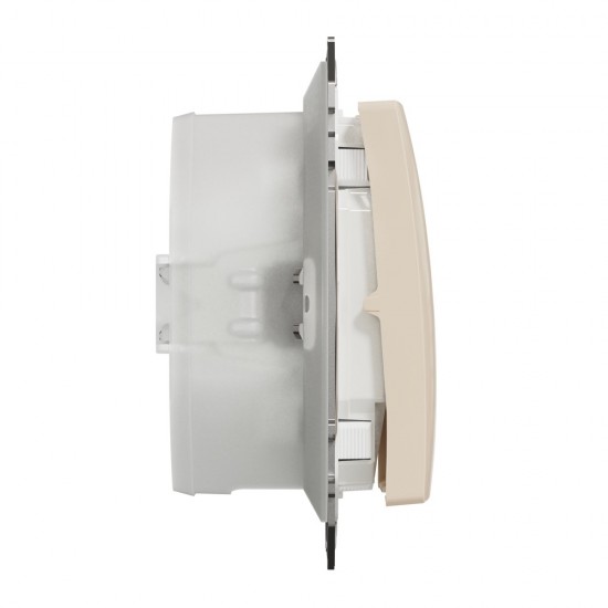 2-way switch flush-mounted (mech.) IP44 beige Sedna Design